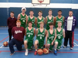 BackRow; Rory Heffernan, Joseph Tummon, Dara O Sullivan, Conor Curran, Kyle Cunningham, Josh Marvesley, Gerald Lyons (coach) Front row;  Jack Costelloe, Sean Kelly, Max Brennan, Eoghan Kelly, Ronan Clancy