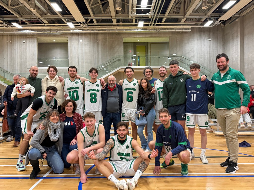 With some of our travelling supporters after the game